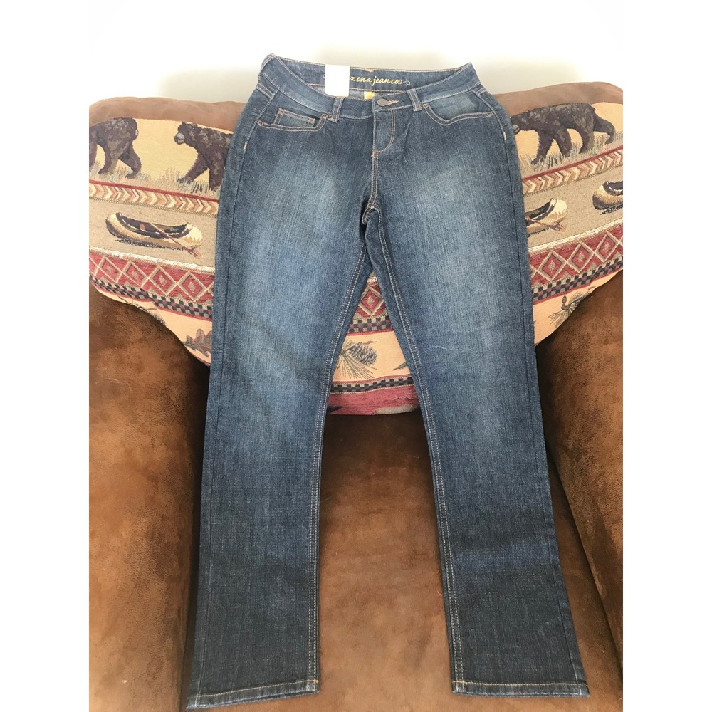Arizona Jean Company Kids Slim Skinny Jeans Dark Denim Blast Size 16